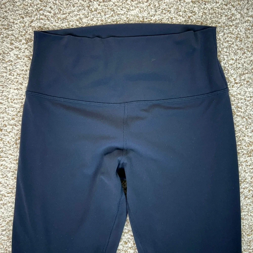 Lululemon Leggings Womens 8 Tall Align Navy Blue Yoga High Rise Nulu Workout Gym